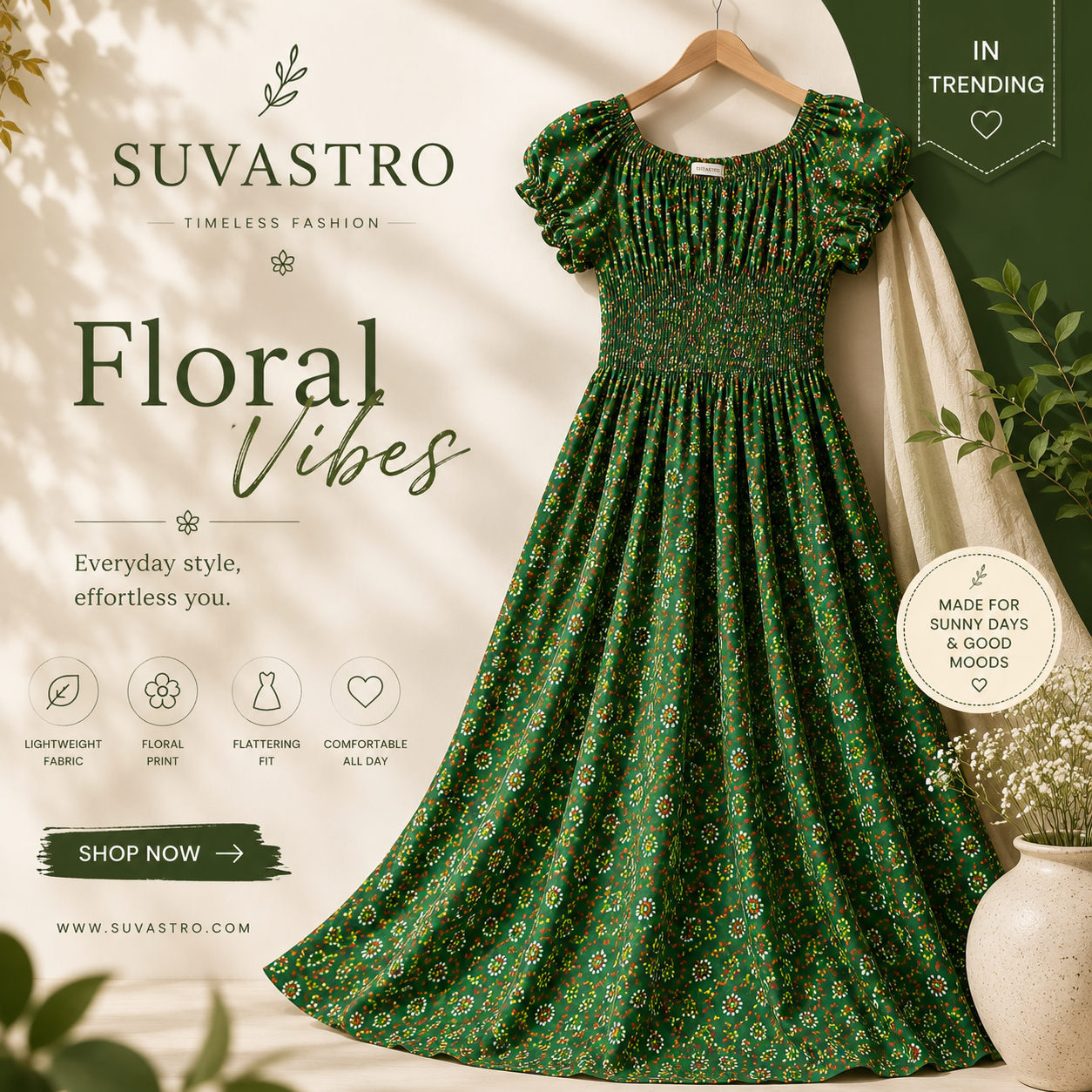 Floral Printed Dress - Style Look